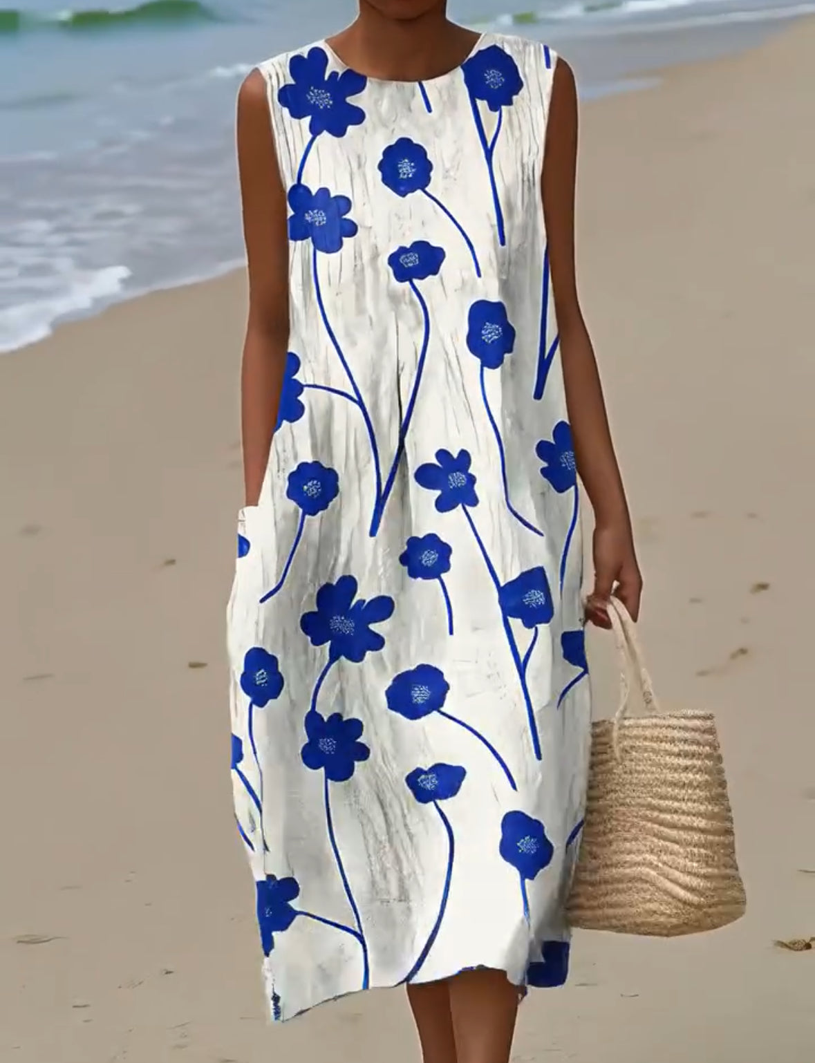 Vestito Laura Fiori Blu 💙