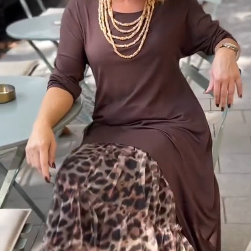 Abito Stile Leopardo Elegante✨