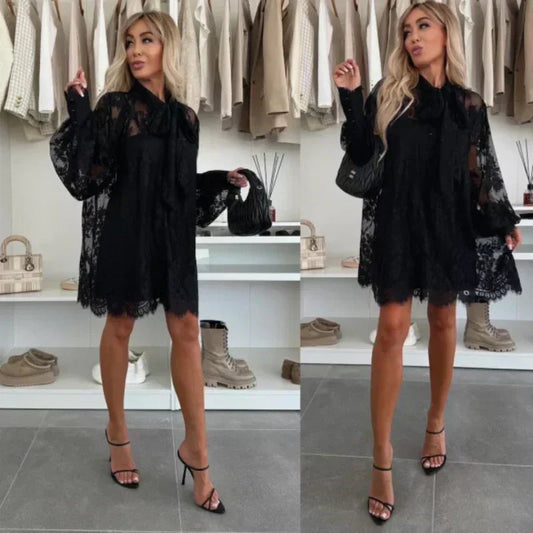 Abito Elegante con Fiocco Chic✨