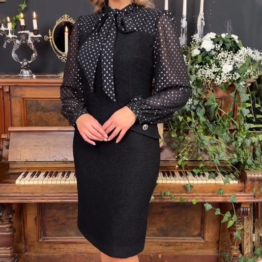 Abito Elegante con Fiocco