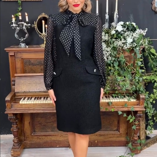 Abito Elegante con Fiocco