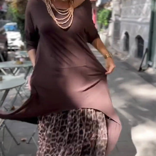 Abito Stile Leopardo Elegante✨