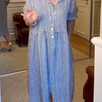 Vestito a Camicia Gessato ✨