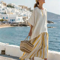 Coordinato Tiffanys Lino e Cotone ✨