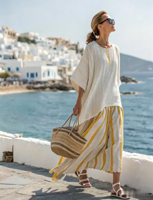 Coordinato Tiffanys Lino e Cotone ✨