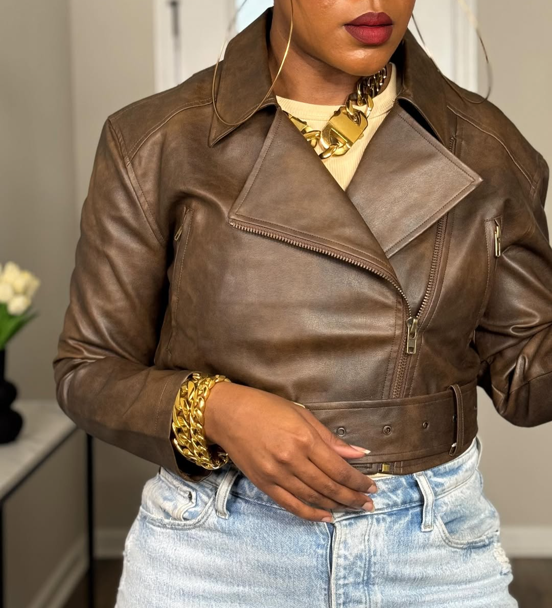 Giacca in pelle Vegana ✨