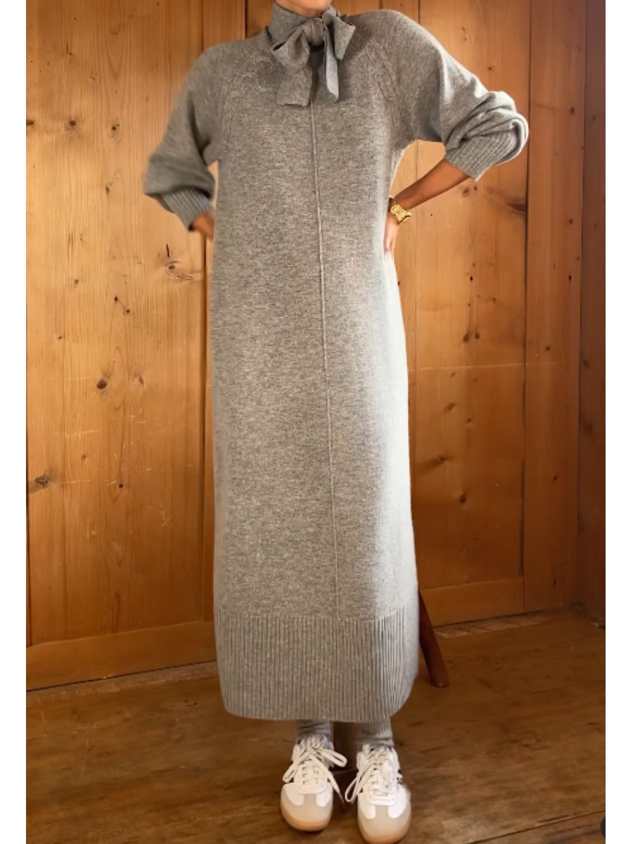 VESTITO CON FIOCCO IN CASHMERE✨