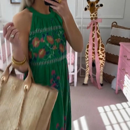 Vestito Verde Fiorato ✨