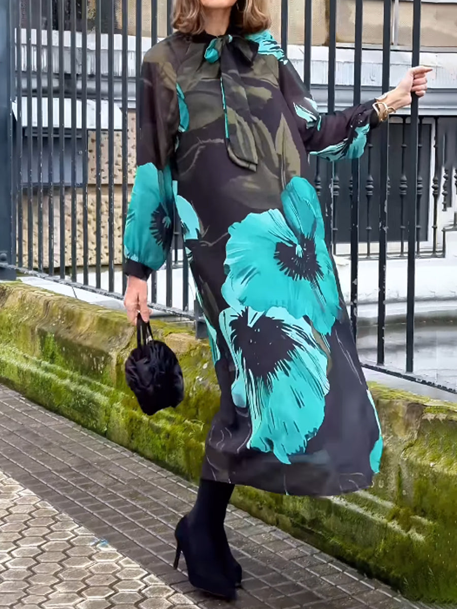 Vestito a fiori blu ✨