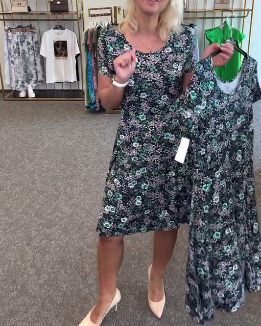 Vestito Black Flowers 🖤