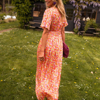 Vestito Fiorito Arancione ✨