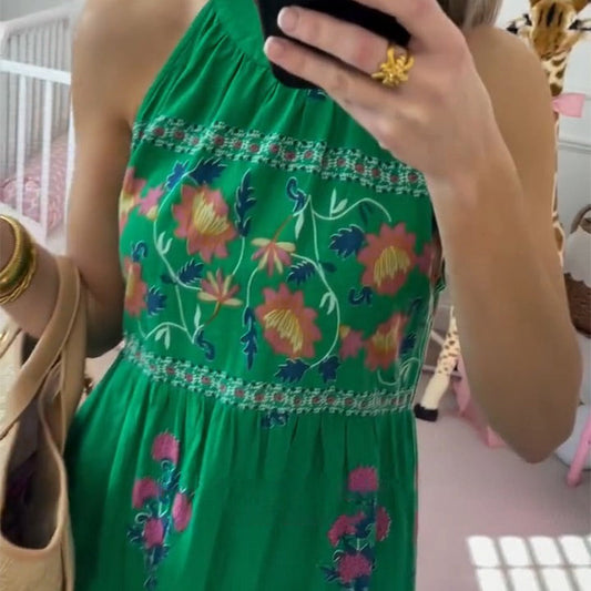 Vestito Verde Fiorato ✨