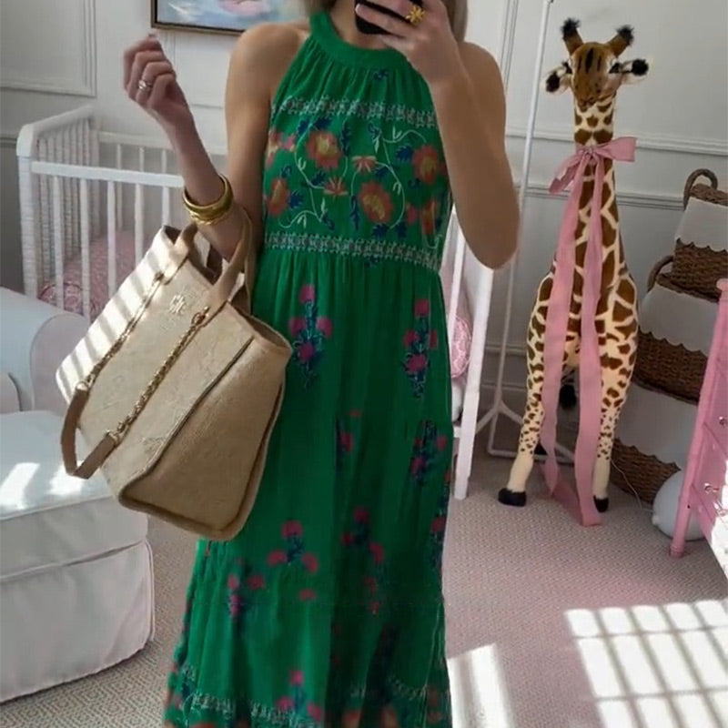 Vestito Verde Fiorato ✨