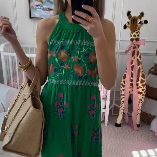 Vestito Verde Fiorato ✨