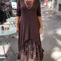 Abito Stile Leopardo Elegante✨