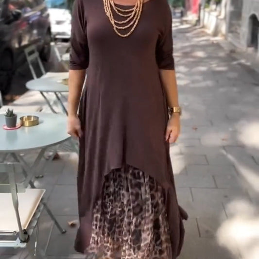 Abito Stile Leopardo Elegante✨